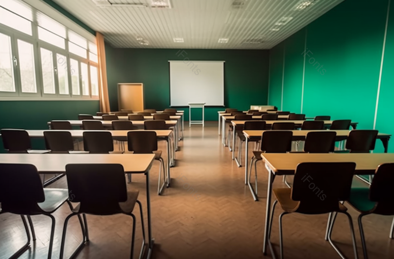 整齐地阳光照射下的课堂教室,高清,摄影图,摄影图片,图片大全,摄影图免费下载